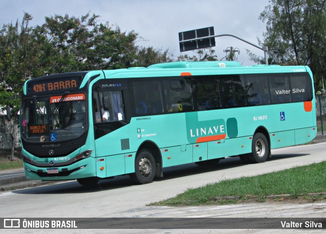 Linave Transportes RJ 146.013 na cidade de Rio de Janeiro, Rio de Janeiro, Brasil, por Valter Silva. ID da foto: 11920439.