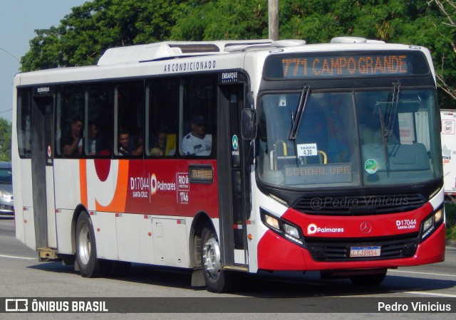 Auto Viação Palmares D17044 na cidade de Rio de Janeiro, Rio de Janeiro, Brasil, por Pedro Vinicius. ID da foto: 11922382.