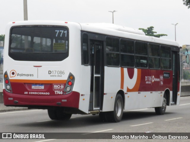 Auto Viação Palmares D17086 na cidade de Rio de Janeiro, Rio de Janeiro, Brasil, por Roberto Marinho - Ônibus Expresso. ID da foto: 11922605.