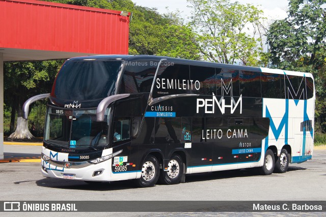 Empresa de Ônibus Nossa Senhora da Penha 59085 na cidade de Guaratinguetá, São Paulo, Brasil, por Mateus C. Barbosa. ID da foto: 11922901.
