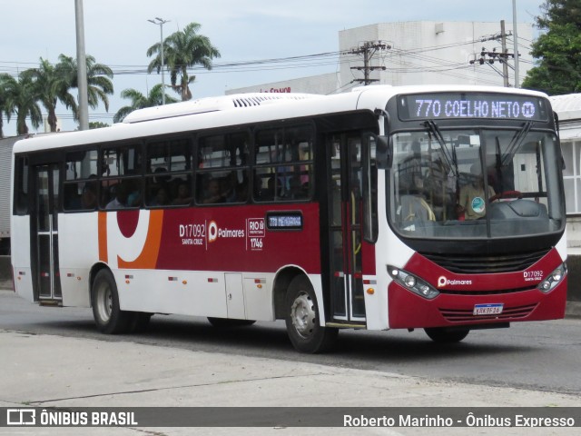 Auto Viação Palmares D17092 na cidade de Rio de Janeiro, Rio de Janeiro, Brasil, por Roberto Marinho - Ônibus Expresso. ID da foto: 11922607.