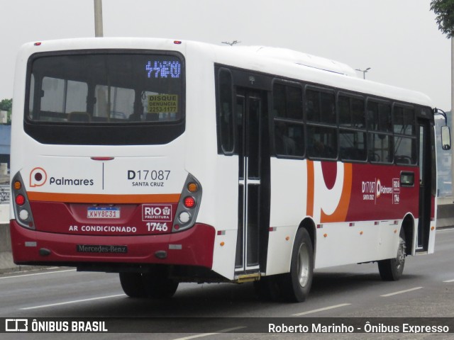 Auto Viação Palmares D17087 na cidade de Rio de Janeiro, Rio de Janeiro, Brasil, por Roberto Marinho - Ônibus Expresso. ID da foto: 11922590.