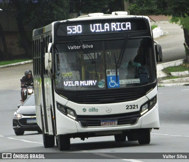 Viação Elite 2321 na cidade de Volta Redonda, Rio de Janeiro, Brasil, por Valter Silva. ID da foto: 11925621.