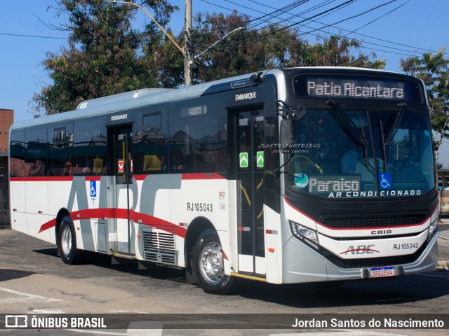 Auto Viação ABC RJ 105.043 na cidade de Niterói, Rio de Janeiro, Brasil, por Jordan Santos do Nascimento. ID da foto: 11924444.