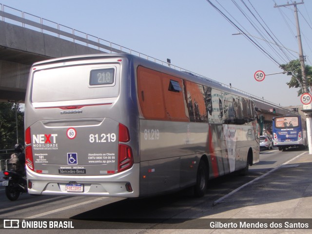 Next Mobilidade - ABC Sistema de Transporte 81.219 na cidade de São Paulo, São Paulo, Brasil, por Gilberto Mendes dos Santos. ID da foto: 11923599.