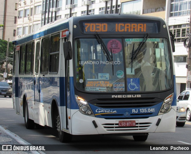 Expresso Garcia RJ 135.041 na cidade de Niterói, Rio de Janeiro, Brasil, por Leandro  Pacheco. ID da foto: 11925853.