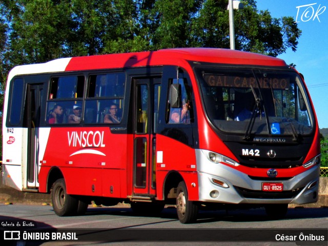 Vinscol M42 na cidade de Sabará, Minas Gerais, Brasil, por César Ônibus. ID da foto: 11925695.
