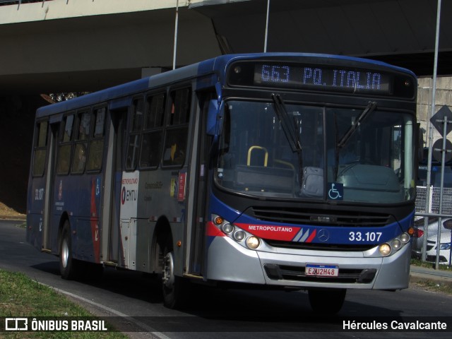 Transportes Capellini 33.107 na cidade de Campinas, São Paulo, Brasil, por Hércules Cavalcante. ID da foto: 11925955.