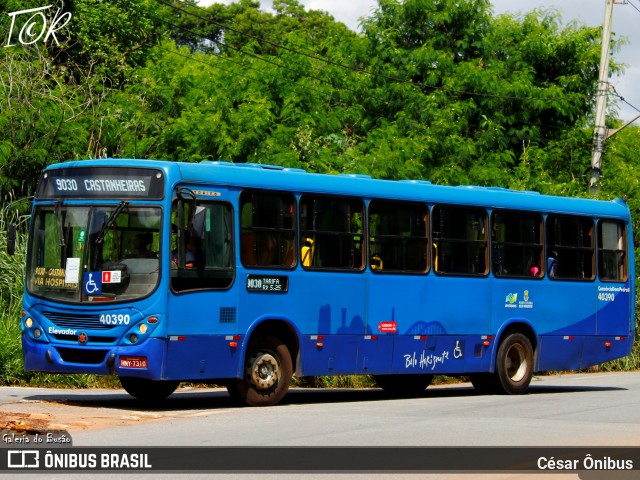 São Cristóvão Transportes 40390 na cidade de Sabará, Minas Gerais, Brasil, por César Ônibus. ID da foto: 11925680.