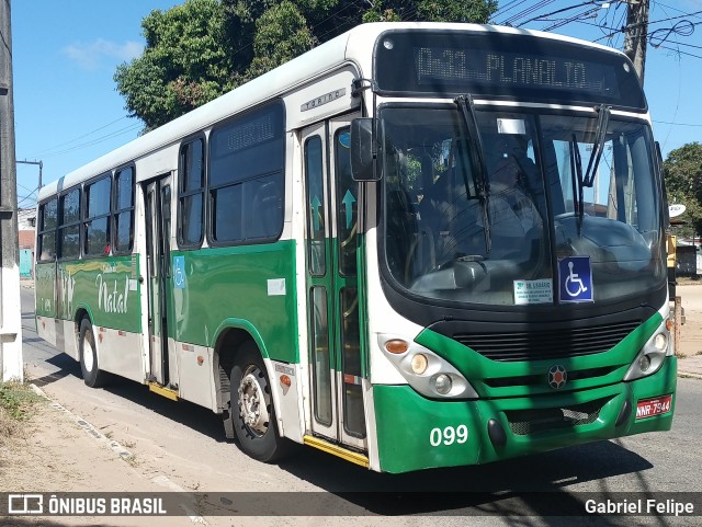 Transportes Cidade do Natal 7 099 na cidade de Natal, Rio Grande do Norte, Brasil, por Gabriel Felipe. ID da foto: 11923634.