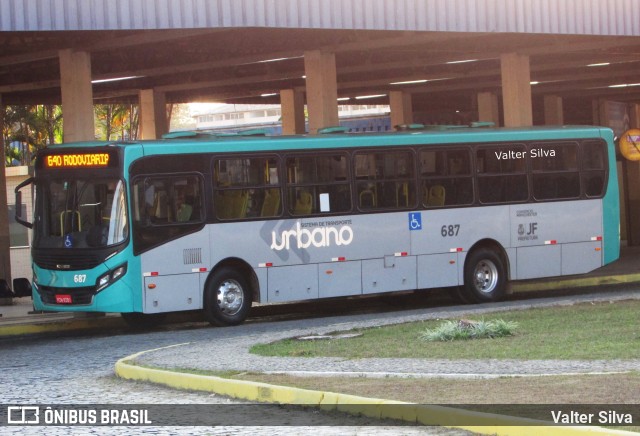 TUSMIL - Transporte Urbano São Miguel 687 na cidade de Juiz de Fora, Minas Gerais, Brasil, por Valter Silva. ID da foto: 11925707.