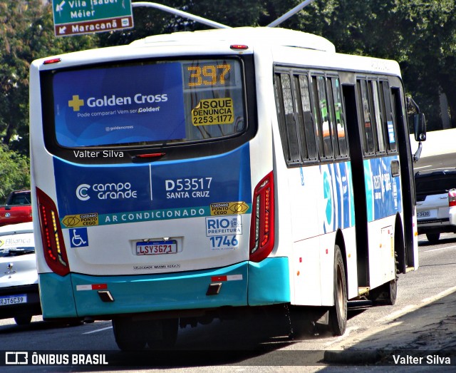 Transportes Campo Grande D53517 na cidade de Rio de Janeiro, Rio de Janeiro, Brasil, por Valter Silva. ID da foto: 11925812.