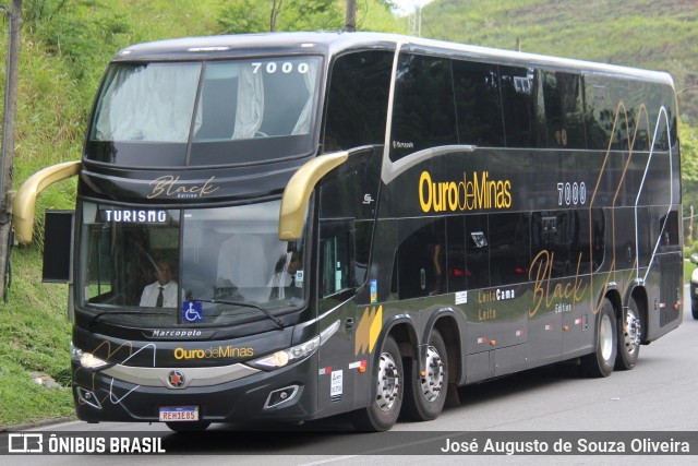 Ouro de Minas Transportes e Turismo 7000 na cidade de Piraí, Rio de Janeiro, Brasil, por José Augusto de Souza Oliveira. ID da foto: 11928644.