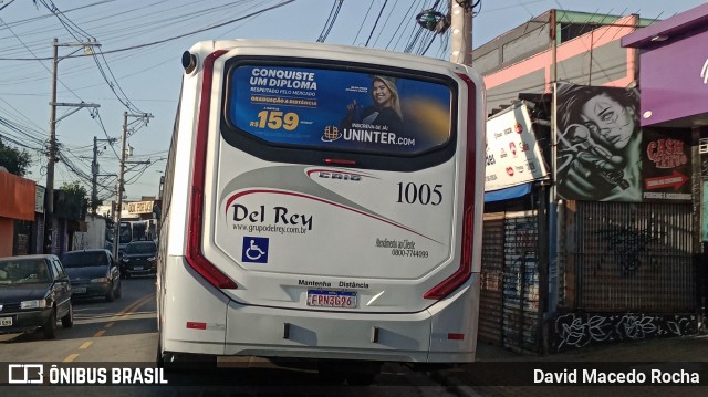 Del Rey Transportes 1005 na cidade de Carapicuíba, São Paulo, Brasil, por David Macedo Rocha. ID da foto: 11928384.
