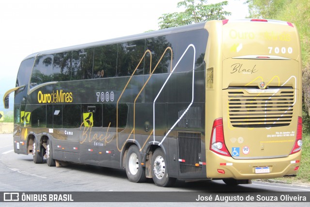 Ouro de Minas Transportes e Turismo 7000 na cidade de Piraí, Rio de Janeiro, Brasil, por José Augusto de Souza Oliveira. ID da foto: 11928639.