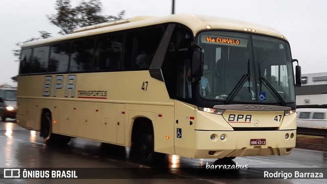 BPA Transportes 47 na cidade de Belo Horizonte, Minas Gerais, Brasil, por Rodrigo Barraza. ID da foto: 11928208.