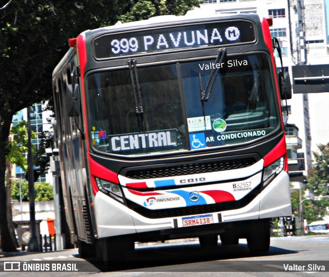 Viação Pavunense B32557 na cidade de Rio de Janeiro, Rio de Janeiro, Brasil, por Valter Silva. ID da foto: 11927307.