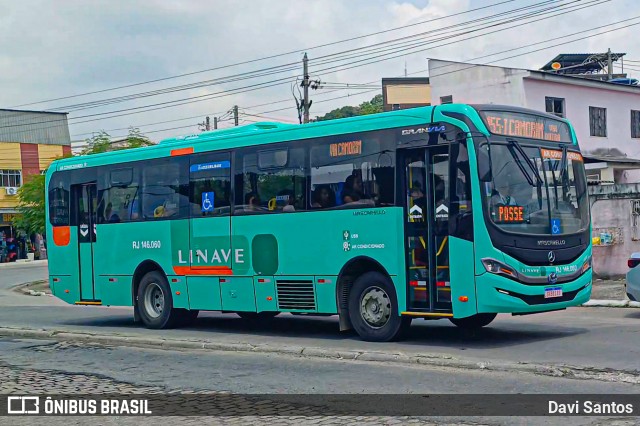 Linave Transportes RJ 146.060 na cidade de Queimados, Rio de Janeiro, Brasil, por Davi Santos. ID da foto: 11929582.
