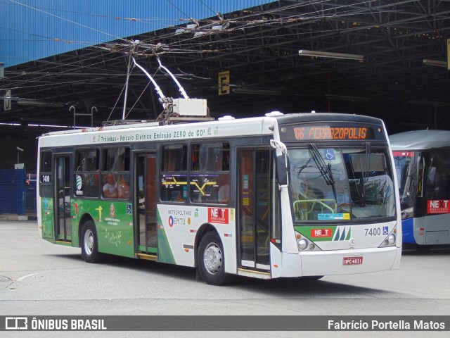 Next Mobilidade - ABC Sistema de Transporte 7400 na cidade de Santo André, São Paulo, Brasil, por Fabrício Portella Matos. ID da foto: 11930654.