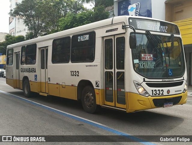 Transportes Guanabara 1332 na cidade de Natal, Rio Grande do Norte, Brasil, por Gabriel Felipe. ID da foto: 11929822.