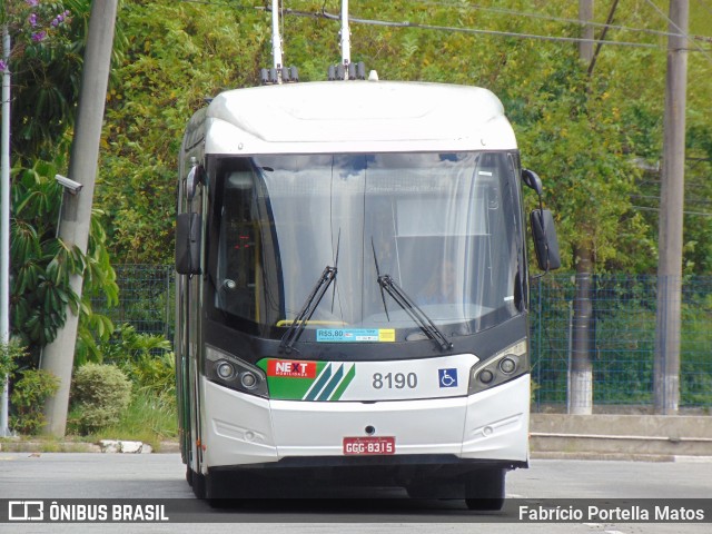 Next Mobilidade - ABC Sistema de Transporte 8190 na cidade de São Bernardo do Campo, São Paulo, Brasil, por Fabrício Portella Matos. ID da foto: 11930636.