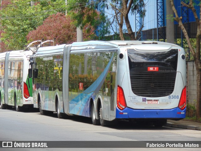 Next Mobilidade - ABC Sistema de Transporte 8308 na cidade de São Bernardo do Campo, São Paulo, Brasil, por Fabrício Portella Matos. ID da foto: 11930699.