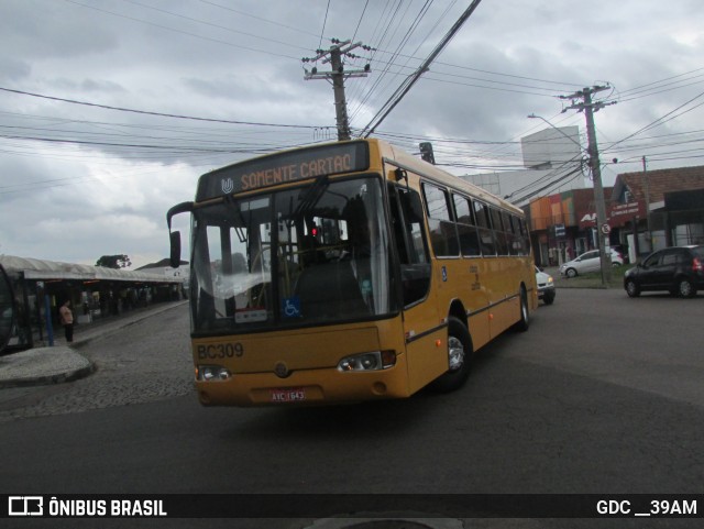 Transporte Coletivo Glória BC309 na cidade de Curitiba, Paraná, Brasil, por GDC __39AM. ID da foto: 11930160.