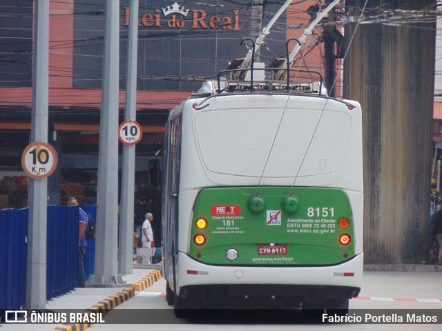 Next Mobilidade - ABC Sistema de Transporte 8151 na cidade de Santo André, São Paulo, Brasil, por Fabrício Portella Matos. ID da foto: 11929258.