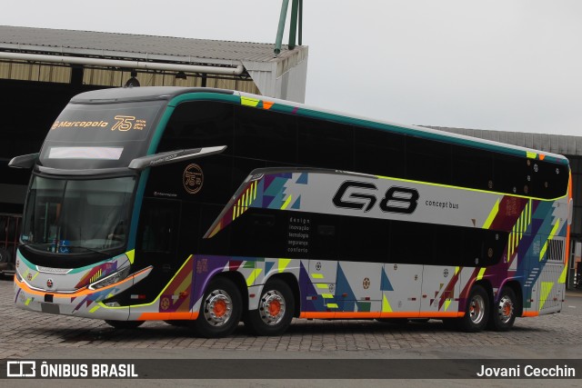 Marcopolo concept bus na cidade de Caxias do Sul, Rio Grande do Sul, Brasil, por Jovani Cecchin. ID da foto: 11931279.