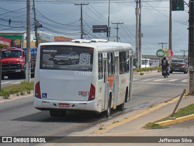 Reunidas Transportes Urbanos 08057 na cidade de Natal, Rio Grande do Norte, Brasil, por Jefferson Silva. ID da foto: 11931228.