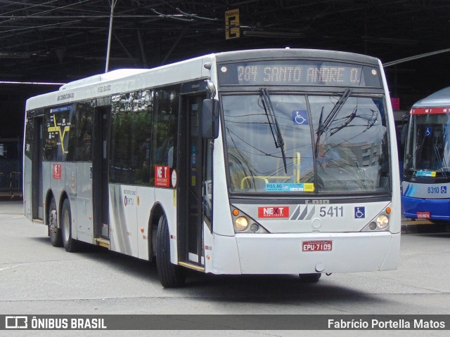 Next Mobilidade - ABC Sistema de Transporte 5411 na cidade de Santo André, São Paulo, Brasil, por Fabrício Portella Matos. ID da foto: 11930712.