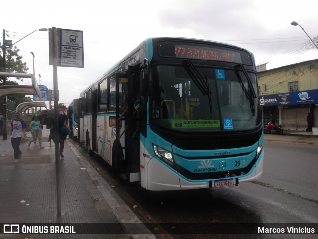 Maraponga Transportes 26207 na cidade de Fortaleza, Ceará, Brasil, por Marcos Vinícius. ID da foto: 11929549.