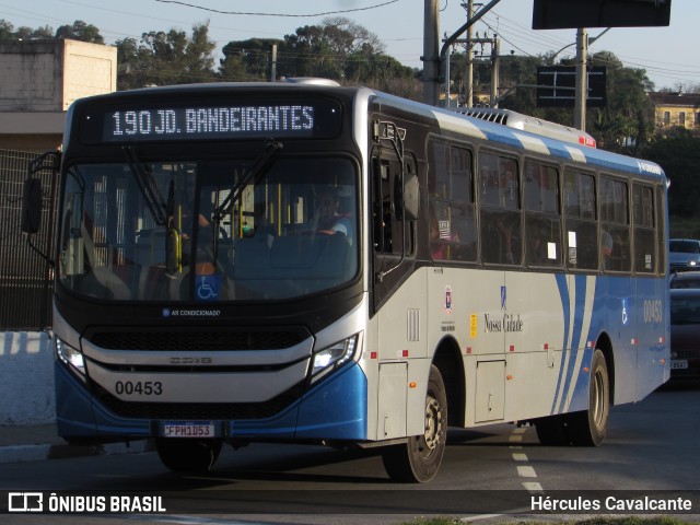 Viação Cidade de Caieiras 00453 na cidade de Franco da Rocha, São Paulo, Brasil, por Hércules Cavalcante. ID da foto: 11930463.