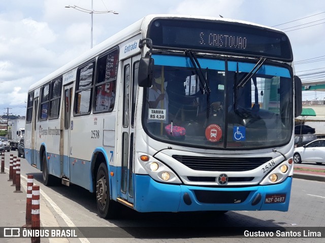 Expresso Metropolitano Transportes 2538 na cidade de Salvador, Bahia, Brasil, por Gustavo Santos Lima. ID da foto: 11929868.