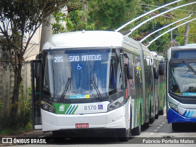 Next Mobilidade - ABC Sistema de Transporte 8170 na cidade de São Bernardo do Campo, São Paulo, Brasil, por Fabrício Portella Matos. ID da foto: 11930646.