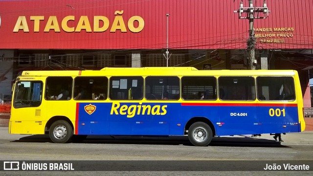 Auto Viação Reginas DC 4.001 na cidade de Duque de Caxias, Rio de Janeiro, Brasil, por João Vicente. ID da foto: 12043830.
