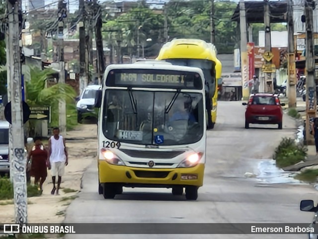 Transportes Guanabara 1209 na cidade de Natal, Rio Grande do Norte, Brasil, por Emerson Barbosa. ID da foto: 12056614.
