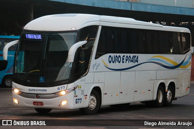 Viação Ouro e Prata 677 na cidade de Porto Alegre, Rio Grande do Sul, Brasil, por Diego Almeida Araujo. ID da foto: 12055953.