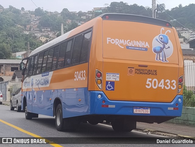 Transol Transportes Coletivos 50433 na cidade de Florianópolis, Santa Catarina, Brasil, por Daniel Guardiola. ID da foto: 12056991.