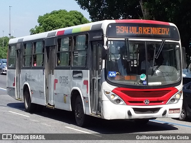 Transportes Barra D13305 na cidade de Rio de Janeiro, Rio de Janeiro, Brasil, por Guilherme Pereira Costa. ID da foto: 12058260.