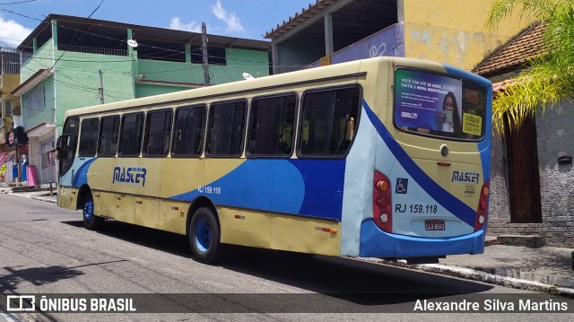 Master Transportes Coletivos de Passageiros RJ 159.118 na cidade de Nilópolis, Rio de Janeiro, Brasil, por Alexandre Silva Martins. ID da foto: 12055496.