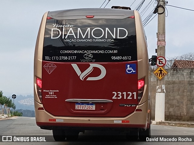 Viação Diamond Turismo 23121 na cidade de Cotia, São Paulo, Brasil, por David Macedo Rocha. ID da foto: 12055970.