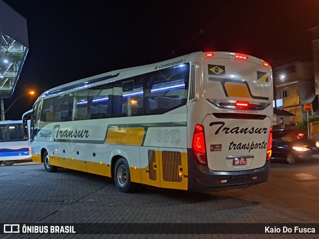 Transur - Transporte Rodoviário Mansur 6610 na cidade de Santos Dumont, Minas Gerais, Brasil, por Kaio Do Fusca. ID da foto: 12057657.