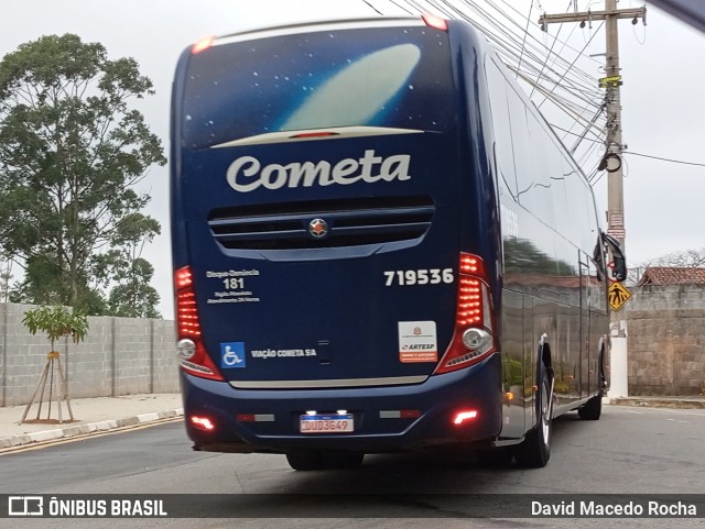 Viação Cometa 719536 na cidade de Cotia, São Paulo, Brasil, por David Macedo Rocha. ID da foto: 12055978.