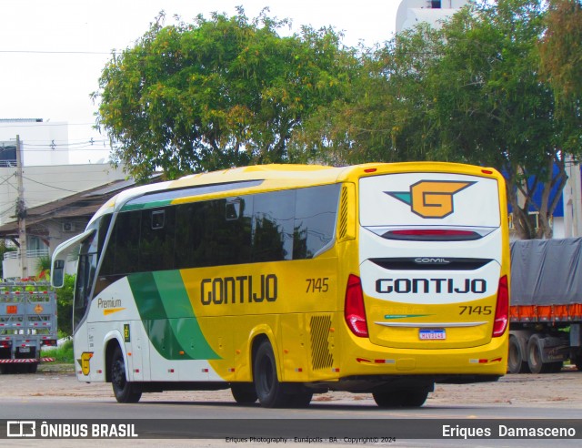 Empresa Gontijo de Transportes 7145 na cidade de Eunápolis, Bahia, Brasil, por Eriques  Damasceno. ID da foto: 12057301.