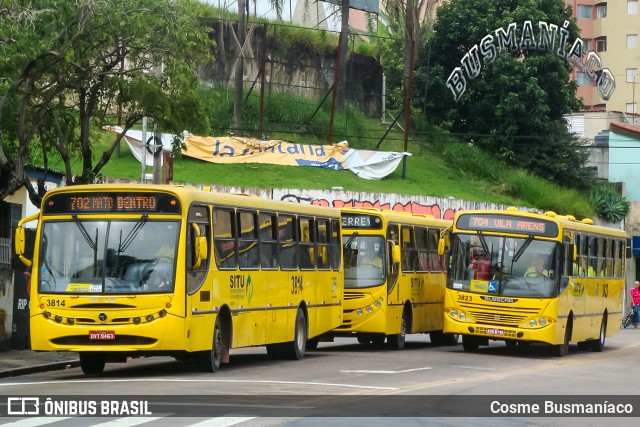 Auto Ônibus Três Irmãos 3814 na cidade de Jundiaí, São Paulo, Brasil, por Cosme Busmaníaco. ID da foto: 12056072.