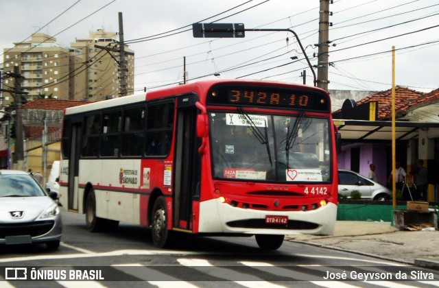 Nova Aliança  4 > Empresa de Transportes Novo Horizonte 4 4142 na cidade de São Paulo, São Paulo, Brasil, por José Geyvson da Silva. ID da foto: 12057071.