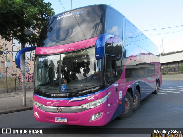 EVT Transportes 1140 na cidade de Belo Horizonte, Minas Gerais, Brasil, por Weslley Silva. ID da foto: 12056956.