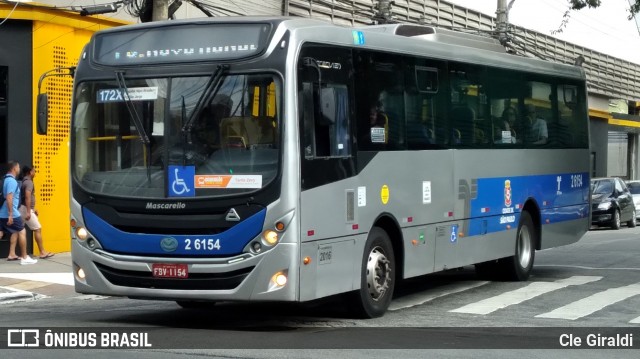 Transcooper > Norte Buss 2 6154 na cidade de São Paulo, São Paulo, Brasil, por Cle Giraldi. ID da foto: 12057822.