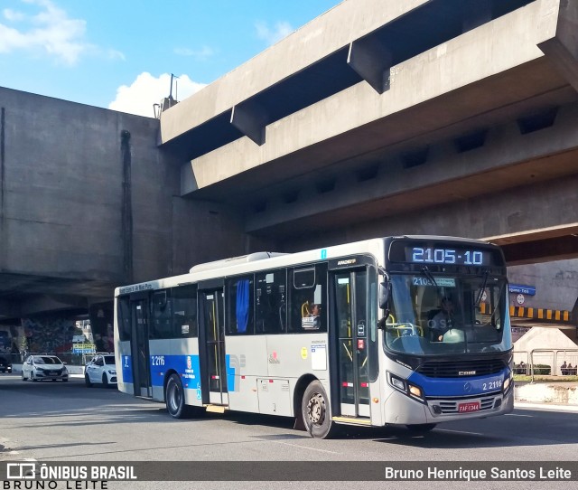 Sambaíba Transportes Urbanos 2 2116 na cidade de São Paulo, São Paulo, Brasil, por Bruno Henrique Santos Leite. ID da foto: 12055627.